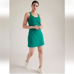 ATHLETA ultimate ease Green Sleeveless Halter Mini Dress